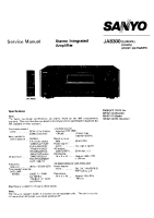 Sanyo JA-8300 - Service Manual 